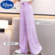
Disney girls summer pants 2025 new children's summer mosquito-repellent pants ice silk wide-leg pants large children's thin casual pants 15258 purple + 15106 purple 130 cm