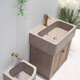 South Sandwich outdoor washbasin courtyard open-air marble balcony outdoor courtyard garden washbasin wash menu basin outdoor 60CM empty pool cabinet door