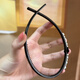 Dongyi Yanxuan headband women's high-end headband headband bow student face wash hair cassette with teeth anti-slip 2 set