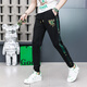 
Cooqi quality casual pants for men's spring, autumn and winter new fashion brand European version high-end small-foot pants plus velvet drawstring ties black 9923 (model) regular 29 Recommended 95-115Jin [Jin equals 0.5 kg]
