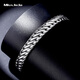 Miss JuJu Domineering Platinum Horsewhip Bracelet Men's Generous pt950 Platinum Thick Solid Bracelet Recommended Bracelet Length Selection Clean Hand Circumference +2CM