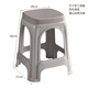 Anafor plastic stool household small bench shoe changing stool baby dining chair learning chair back chair HK5178 gray