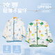 LUSON Little O daddy baby boy sun protection clothing baby boy summer long-sleeved full print 2025 new hooded baby UV protection