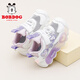 Babudou Children's Shoes Girls Flash Shoes Summer Baby Mesh Shoes Children's Toddler Shoes 103352076 Pink Purple/White 25
