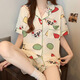 
Hanrui cartoon milk silk women's pajamas three-piece set home clothes FS*14137 170 M