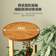 Le Aijia simple floor-standing flower rack living room multi-layer green plant flower pot rack simple bamboo balcony hanging basket shelf storage shelf