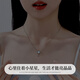 Lao Fengxiang silver necklace for girls, clavicle chain, luminous star, high-end anniversary birthday gift for girlfriend and wife, local warehouse/nearby delivery, shining Vega star