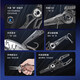 GOMEXUS Stainless Steel Lure Pliers Feather Bone Multi-Function Line Trimmer Split Ring Heavy New Product 17.75 Inch