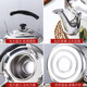Subo 304 stainless steel extra thick whistle kettle induction cooker gas stove general boiling kettle large capacity thickened 1ml No. 4 kettle 201 approximately 6Jin Jin equals 0.5kg thickened version 4L (inclusive)-6L (inclusive)