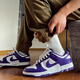 耐克（NIKE）Dunk Low男子白紫经典复古休闲板鞋DD1391104 DD1391-104白紫 42.5