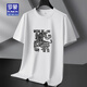Romon (Romon) [County] T-shirt à manches courtes en coton mercère pour hommes avec de la taille plus une taille lâche fine mince t-shirt à manche à manche T 5012 Couleur marron 3xl [160-190jin [Jin est égal à 0,5 kg]]]