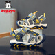 BOBDOG children's shoes baby functional sandals 2025 new summer children's non-slip soft sole toe toddler shoes summer boys' shoes Azure/Navy Blue 1102123045 24 Shoe inner length 150mm