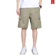Jeep Spirit Jeep Sommer Pure Cotton Shorts Herren mehrfach lose dünne Arbeitshorts Männer loser und vielseitiger gelegentlicher Mid-Hose Jeep9896 Military Green XL [105-120jin [Jin gleich 0,5 kg]]