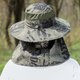 MDUG Sun Hut Herren Sommer Sonnenschutz Gesichtsmaske Fischermütze Outdoor gefärbt atmungsaktiv cool