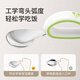 
DISNEY Disney Food Spoon fork Baby Training Learn to Eat Stainless Steel Elbow Children's Tableware Elbow Spoon forks A pair [with storage box]
