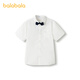 Balabala shopping mall same style children's clothing children's shirt boys short-sleeved summer wear thin section 2025 new fashion original white 10101 175