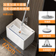 Winsio SUCCINCT bathing maker mop pool ceramic wall hanging mop pool floor household mop pool washing mop basin M1049 white [49*38*40cm] spray faucet