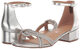 Steve Madden Girls' Shoes Unisex Children's Londynn High Heel Sandals, Silver Silver 13 Little Kid