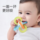 Shixi Manhattan hand-caught ball teether for infants with oral appetite period 0-3-6 months, which can chew fish and bear paw teething sticks