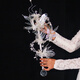 Wedding scepter bride wedding high-end DIY material bag hand-held flower fairy heavy work wedding show performance props crystal white material bag