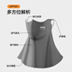 Jeep Spiritjeep Sun Hat UV Protection solaire Masque Universal Trendy Outdoor Gift for Men and Women Gris Dark Grey Three-Piece Set (687 Modèles) Réglable