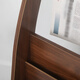 Yushuai newspaper stand office newspaper stand wooden floor-standing book newspaper stand magazine stand promotional information display stand K686# walnut color height 110 (including wheel) width 62