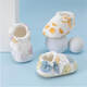 Feiyuega Baby Shoes 0-6-12 meses a 1 año de primavera y otoño cuatro temporadas para hombres y mujeres bebés niños y niños pequeños para evitar caerse con cubiertas de pie de suela suave. Cara sonriente azul, longitud interior de 12 cm (6-12 meses recomendado)