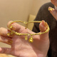 Sea Rover Gold calabaza Pulsera para mujeres Nuevo estilo Full Gold 999 Fulu Gold Beads Regalos de cumpleaños de banda completa para Girlfriend Gourd Gourd Gurd Gold alrededor de 6.276g