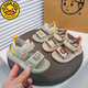 G.Duckkids Sandalias para niños 2025 Summer Nuevos niños Sandalias sin deslizamiento de estilo coreano zapatos para niños casuales zapatos de playa Coffe de café 24 Longitud interior/15 cm
