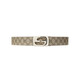 Gucci men's belt fashion double-sided cut-out men's belt [authentic] [gift] Coffee 245861 KGDHN 9767 100