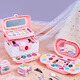 Yunya Kinder ungiftiger Kosmetik-Simulationshaus spielen Spielzeug Prinzessin Schminktisch Nagellack Mädchen Geburtstagsgeschenk 3-6 Dream Beauty Koffer [Porträtbox]