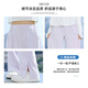 Ove Girls Schnelltrocknende Hosen für Sommerdünn Sonnenschutz Kinder mit breiten Beinhosen 2025 Neue Big Children's Ice Silk Mosquito Repellent Hosen für den Sommer 15092 Lila + 9889 Weiß [kurzärmeliger Anzug] 130 cm