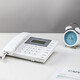 
DELI Deli Office and Home Telephone Hands-free Large-word Caller ID can be connected to extension lightning protection 13606 Fashion horizontal telephone 13567 White