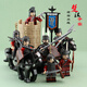 IE Gao Chuhan et Han se battent pour l'hégémonie Xiang Yu Liu Bang assemblé des blocs de construction de grands soldats, des figures et des jouets de cheval de guerre d'infanterie, de la pastèque rouge, XP687 Chu Army Bow Soldiers