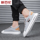 New Balance Dynamic 2025 Sommer Neue Männerschuhe Leinwandschuhe Deodorant Atmungsfreie Arbeiten Schuhe Alte Peking -Stoffschuhe Herrensport- und Freizeitbrettschuhe Grau 6636 39