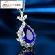 Yage's new light luxury and high-end French necklace, water drop pendant, exquisite sapphire necklace, gift to friends