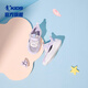 Jordan Qiaodan Baby Girl Shoes 2025 Summer Nuevo Producto Zapatos para niños Zapatos para niños Huecos Hollow Breatable No Slip Sports Sports Kapok Purple/Jordan White 27