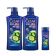 
Qingyang (CLEAR) Men's Anti-dandruff Shampoo Refreshing Oil Control Vitality Sports Lime Menthol Fluffy Shampoo Ice-Sensing Shampoo Refreshing Oil Control 500g*2+100g Random Sample