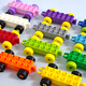 LEGO LEGO LEGO große Partikel Bausteine ​​kleines Zug -Chassis -Auto kleines Auto großes Lokomotive -Zubehör Kinder -Versammlung Spielzeug 5 Zugböden