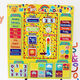 Board de cognition météorologique pour enfants mon petit calendrier peint magnétique magnétique d'apprentissage papier peint de semaine de semaine