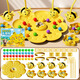 Qichun Little Bee Honey Collecting Magnetic Beads Children's Fishing Toy Focus Training Parent-Child Interaction Double Play Board Game Little Bee Fishing Toy 4 Persons (Focus Training/Competitive PK/Interactive Board Game)
