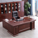 Rulan boss desk office desk and chair combination simple modern high-end office executive desk executive desk president desk single table + small deputy cabinet 1.6 meters