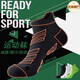 [Calcetines deportivos profesionales] Calcetines deportivos Maratón profesional que corre anti-dodorable transpirable espesas absorbiendo y anti-atleta [sombreado antideslizante que absorbe el choque] 2 negro + 2 blanco + 1 verde / 5 paquetes duales todo tamaño