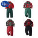 
Disney Christmas Show Clothing Children's Clothing Boys Birthday Suit Plaid Shirt Christmas Eve Overalls Event Show Dress 679 130cm