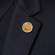 OEIN2025 new brooch badge collar buckle neck corner button men's suit metal badge chest button K124 gold brooch-lucky leaves