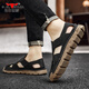 Sandalias de la familia Bull Men usa sandalias huecas para el al aire libre de verano para zapatos de playa de la cabeza de los hombres sandalias casuales