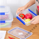 Boîte de maintien de grande envergure Beijingjie avec un réfrigérateur de cuisine de cuisine de couvercle Boîte de rangement alimentaire congelé Freshke-greeping Boîte en plastique rectangulaire transparent, modèle de grande hauteur 9928 (30 litres) [Modèle de couverture de presse]