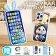 Huangen 45-key bilingual children's mobile phone toy infant simulation phone can chew early education baby 0-3 years old rechargeable version