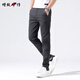 Zengzhi denim men's casual pants for summer thin 2025 new loose straight versatile slim fit trendy ice silk long pants for men dark gray (653) 32 (waist circumference 2 feet 5)