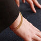NXO9999 Bracelet en or réel plaqué pour les hommes pour hommes et femmes Nouveau style, Gold Gold Horse Whip Boss Chain Wide Face Gift [Golden 9999] BOSS BRACLET 18 grammes [comptoir] 13968 Yuan
